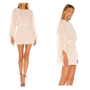 House of Harlow 1960 x Revolve Nika Dress in Champagne Size M NWT